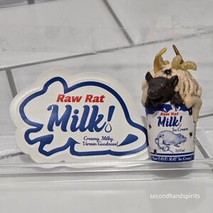 Mini Brands Mega Gross Series 2 ~Raw Rat Milk  W/Sticker